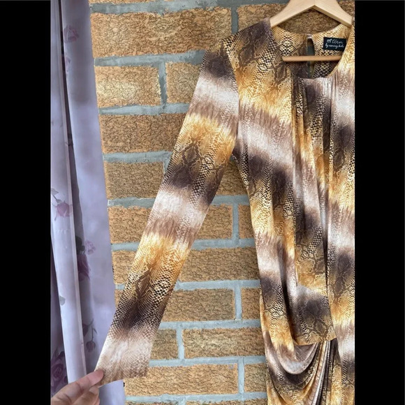 Torn by Ronny Kobo snakeskin dress medium - Picture 3 of 8